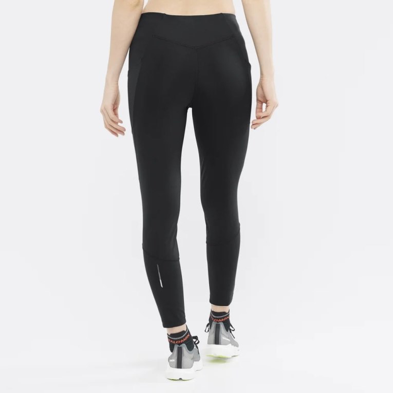 Black Salomon Cross Run 25'' Women's Running Tights | IE KM0567